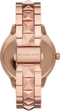 Buy Shop Michael Kors Runway Mercer Quartz Rose Gold Dial Rose Gold Steel Strap Watch For Women - MK6736 USA Online