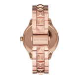 Buy Shop Michael Kors Runway Mercer Quartz Rose Gold Dial Rose Gold Steel Strap Watch For Women - MK6736 USA Online