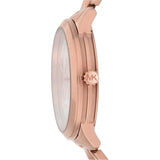 Buy Shop Michael Kors Runway Mercer Quartz Rose Gold Dial Rose Gold Steel Strap Watch For Women - MK6736 USA Online