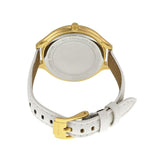 Buy Shop Michael Kors Slim Runway Quartz Gold Dial White Leather Strap Watch For Women - MK2389 USA Online