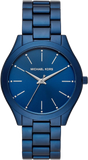 Buy Shop Michael Kors Slim Runway Quartz Blue Dial Blue Steel Strap Watch For Women - MK4503 USA Online