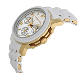 Buy Shop Michael Kors Runway Chronograph White Dial White Steel Strap Watch for Women - MK5145 USA Online