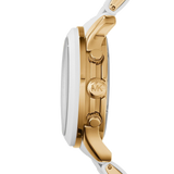 Buy Shop Michael Kors Runway Chronograph White Dial White Steel Strap Watch for Women - MK5145 USA Online