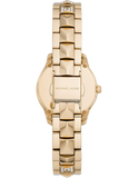 Buy Shop Michael Kors Runway Mercer Analog Brown Dial Gold Steel Strap Watch For Women - MK6855 USA Online
