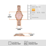 Buy Shop Michael Kors Runway Mother of Pearl Dial Rose Gold Steel Strap Watch For Women - MK6856 USA Online