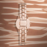 Buy Shop Michael Kors Runway Mother of Pearl Dial Rose Gold Steel Strap Watch For Women - MK6856 USA Online