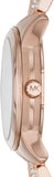 Buy Shop Michael Kors Runway Mother of Pearl Dial Rose Gold Steel Strap Watch For Women - MK6856 USA Online