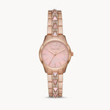 Buy Shop Michael Kors Runway Mother of Pearl Dial Rose Gold Steel Strap Watch For Women - MK6856 USA Online