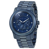 Buy Shop Michael Kors Runway Chronograph Blue Dial Blue Steel Strap Watch For Men - MK8538 USA Online
