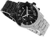 Buy Shop Michael Kors Runway Pavé Black Dial Two Tone Steel Strap Watch for Women - MK7433 USA Online