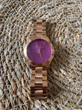 Buy Shop Michael Kors Runway Pink Dial Rose Gold Steel Strap Watch for Women - MK3550 USA Online