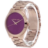 Buy Shop Michael Kors Runway Pink Dial Rose Gold Steel Strap Watch for Women - MK3550 USA Online