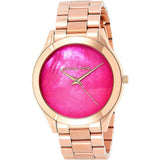 Buy Shop Michael Kors Runway Pink Dial Rose Gold Steel Strap Watch for Women - MK3550 USA Online