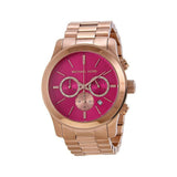 Buy Shop Michael Kors Runway Pink Dial Rose Gold Steel Strap Watch for Women - MK5931 USA Online