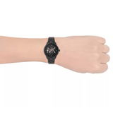 Buy Shop Michael Kors Runway Quartz Black Dial Black Steel Strap Watch For Women - MK6683 USA Online
