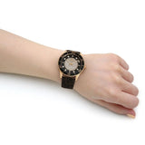 Buy Shop Michael Kors Runway Quartz Black Dial Brown Leather Strap Watch For Women - MK6979 USA Online