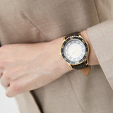 Buy Shop Michael Kors Runway Quartz Black Dial Brown Leather Strap Watch For Women - MK6979 USA Online