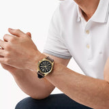 Buy Shop Michael Kors Runway Quartz Black Dial Brown Leather Strap Watch For Women - MK6979 USA Online