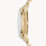 Buy Shop Michael Kors Runway Quartz Black Dial Gold Steel Strap Watch For Women - MK6682 USA Online