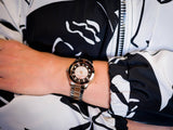 Buy Shop Michael Kors Runway Quartz Black Dial Two Tone Steel Strap Watch For Women - MK6960 USA Online