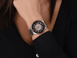 Buy Shop Michael Kors Runway Quartz Black Dial Two Tone Steel Strap Watch For Women - MK6960 USA Online