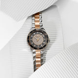 Buy Shop Michael Kors Runway Quartz Black Dial Two Tone Steel Strap Watch For Women - MK6960 USA Online