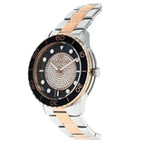 Buy Shop Michael Kors Runway Quartz Black Dial Two Tone Steel Strap Watch For Women - MK6960 USA Online