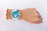 Buy Shop Michael Kors Runway Quartz Blue Dial Silver Steel Strap Watch For Women - MK5953 USA Online