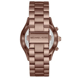 Buy Shop Michael Kors Runway Quartz Brown Dial Brown Steel Strap Watch For Women - MK3418 USA Online