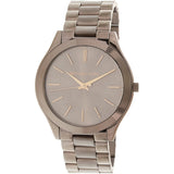 Buy Shop Michael Kors Runway Quartz Brown Dial Brown Steel Strap Watch For Women - MK3418 USA Online