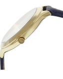 Buy Shop Michael Kors Runway Quartz Gold Dial Blue Leather Strap Watch For Women - MK2285 USA Online