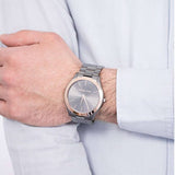 Buy Shop Michael Kors Runway Quartz Grey Dial Grey Steel Strap Watch For Women - MK8576 USA Online