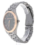 Buy Shop Michael Kors Runway Quartz Grey Dial Grey Steel Strap Watch For Women - MK8576 USA Online