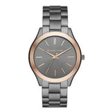 Buy Shop Michael Kors Runway Quartz Grey Dial Grey Steel Strap Watch For Women - MK8576 USA Online