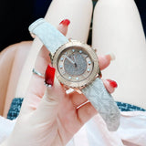 Buy Shop Michael Kors Runway Quartz Rose Gold Dial White Leather Strap Watch For Women - MK6980 USA Online