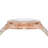 Buy Shop Michael Kors Runway Quartz Rose Gold Dial White Leather Strap Watch For Women - MK6980 USA Online