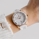 Buy Shop Michael Kors Runway Quartz White Dial White Rubber Strap Watch For Women - MK6853 USA Online