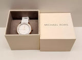 Buy Shop Michael Kors Runway Quartz White Dial White Rubber Strap Watch For Women - MK6853 USA Online
