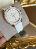 Buy Shop Michael Kors Runway Quartz White Dial White Rubber Strap Watch For Women - MK6853 USA Online