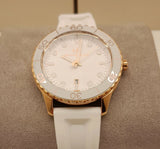Buy Shop Michael Kors Runway Quartz White Dial White Rubber Strap Watch For Women - MK6853 USA Online