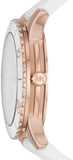 Buy Shop Michael Kors Runway Quartz White Dial White Rubber Strap Watch For Women - MK6853 USA Online