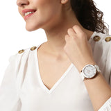 Buy Shop Michael Kors Runway Quartz White Dial White Rubber Strap Watch For Women - MK6853 USA Online