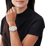 Buy Shop Michael Kors Runway Quartz White Dial White Rubber Strap Watch For Women - MK6853 USA Online