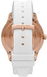 Buy Shop Michael Kors Runway Quartz White Dial White Rubber Strap Watch For Women - MK6853 USA Online