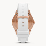 Buy Shop Michael Kors Runway Quartz White Dial White Rubber Strap Watch For Women - MK6853 USA Online