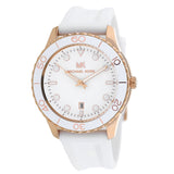 Buy Shop Michael Kors Runway Quartz White Dial White Rubber Strap Watch For Women - MK6853 USA Online