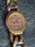 Buy Shop Michael Kors Runway Rose Gold Dial Rose Gold Steel Strap Watch for Women - MK3247 USA Online