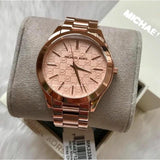 Buy Shop Michael Kors Runway Rose Gold Dial Rose Gold Steel Strap Watch for Women - MK3336 USA Online