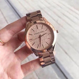 Buy Shop Michael Kors Runway Rose Gold Dial Rose Gold Steel Strap Watch for Women - MK3336 USA Online