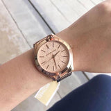 Buy Shop Michael Kors Runway Rose Gold Dial Rose Gold Steel Strap Watch for Women - MK3336 USA Online